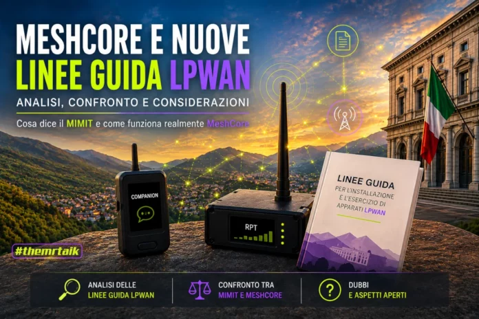 Linee Guida del MIMIT e MeshCore Immagine di copertina per le linee guida del MIMIT e MeshCore
